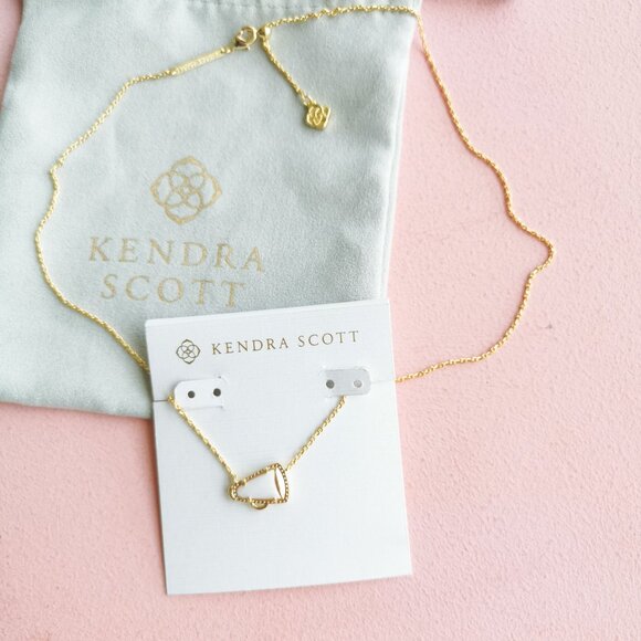 Kendra Scott - Cheer White Mother-of-Pearl Gold Necklace - NEW - Picture 3 of 3